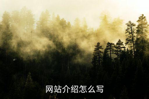 網(wǎng)站怎么介紹，個(gè)人網(wǎng)站介紹怎么寫