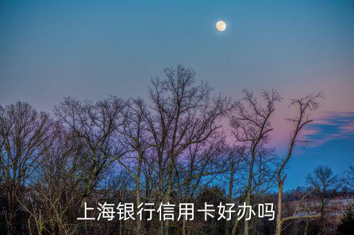 上海銀行信用卡怎么樣，上海銀行的信用卡怎么樣