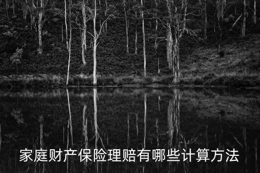 家庭財(cái)產(chǎn)保險(xiǎn)理賠有哪些計(jì)算方法