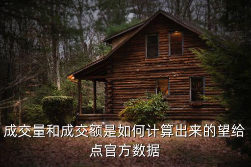 股票成交額怎么算的，成交量和成交額是如何計算出來的望給點官方數(shù)據(jù)