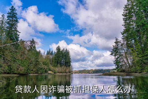 貸款人因詐騙被抓擔(dān)保人怎么辦
