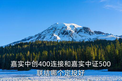 嘉實(shí)中創(chuàng)400連接和嘉實(shí)中證500聯(lián)結(jié)哪個(gè)定投好