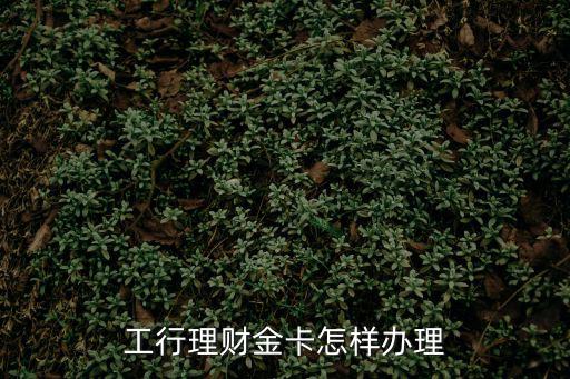 工商銀行卡金卡怎么辦理，工商銀行辦金卡需要什么條件