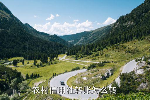 農(nóng)村信用社轉(zhuǎn)賬怎么轉(zhuǎn)