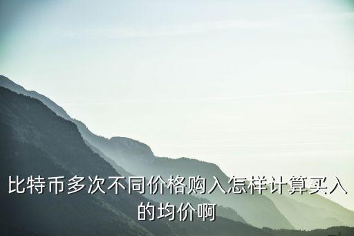 買入均價(jià)怎么計(jì)算，請(qǐng)問怎么算均價(jià)