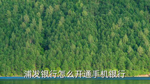怎么注冊浦發(fā)手機(jī)銀行卡嗎，浦發(fā)銀行如何開通手機(jī)銀行