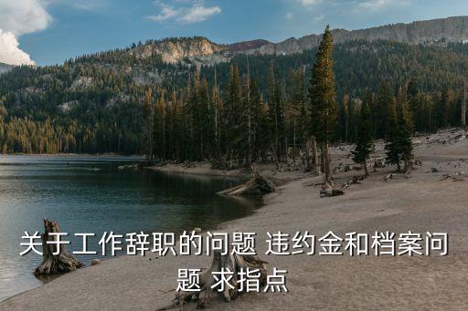 關(guān)于工作辭職的問題 違約金和檔案問題 求指點(diǎn)