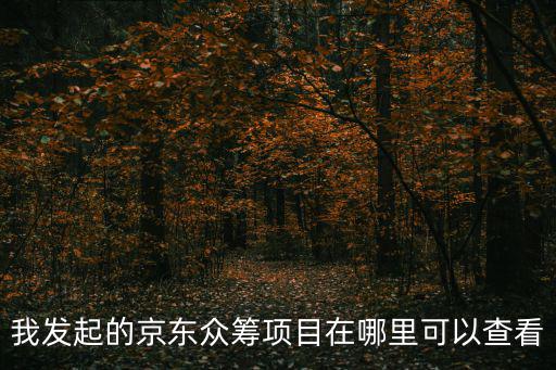 怎么看京東我的眾籌，如何查看京東眾籌