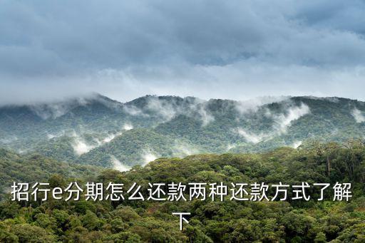 招行的分期怎么還款，招商銀行商城分期怎么還錢
