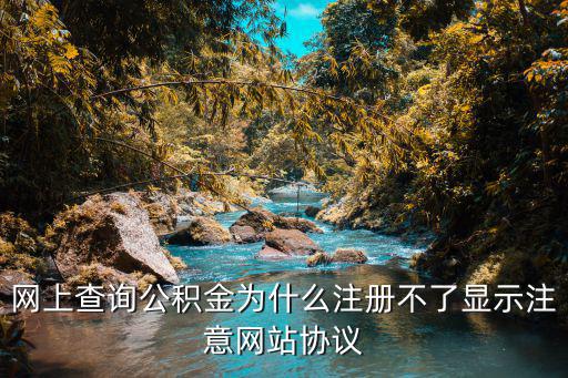 網(wǎng)上查詢公積金為什么注冊(cè)不了顯示注意網(wǎng)站協(xié)議