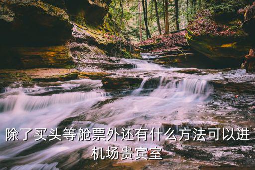 除了買頭等艙票外還有什么方法可以進機場貴賓室