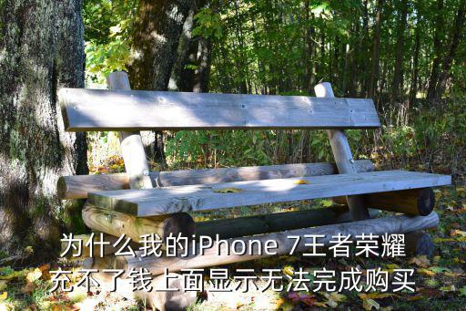 蘋果7支付不了怎么辦，為什么我的iPhone 7王者榮耀充不了錢上面顯示無法完成購買