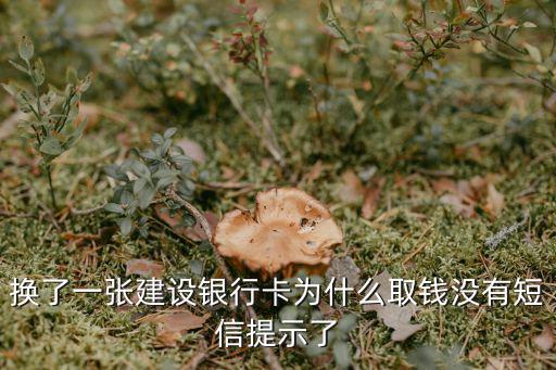 換了一張建設(shè)銀行卡為什么取錢沒有短信提示了