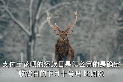 淘寶花唄賬單怎么還款日期，支付寶花唄的還款日是怎么算的是確定收貨日的下月十號(hào)嗎 比如說(shuō)