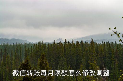 微信銀行限額怎么設(shè)置，微信轉(zhuǎn)賬每月限額怎么修改調(diào)整