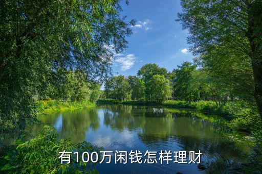 有100萬(wàn)閑錢怎樣理財(cái)