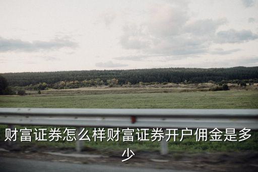 財(cái)富證券怎么樣財(cái)富證券開(kāi)戶傭金是多少