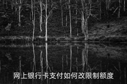 網(wǎng)上銀行卡支付如何改限制額度