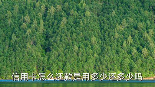 信用卡怎么還款是用多少還多少嗎