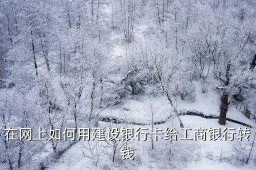 在網(wǎng)上如何用建設(shè)銀行卡給工商銀行轉(zhuǎn)錢