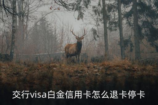 交行visa白金信用卡怎么退卡?？? class=
