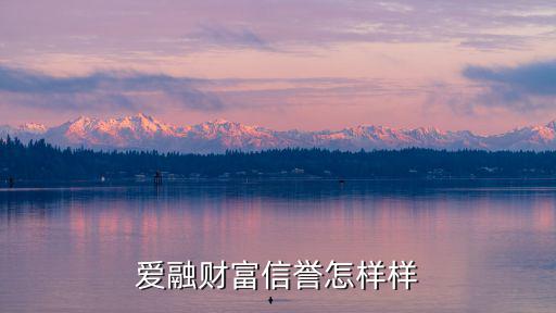 愛融財富信譽怎樣樣