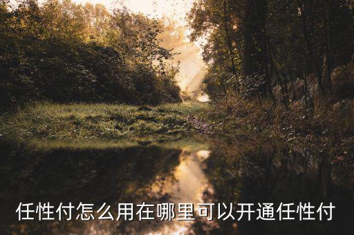 易付寶任性付怎么開(kāi)，任性付怎么用在哪里可以開(kāi)通任性付
