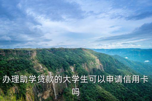 辦理助學(xué)貸款的大學(xué)生可以申請(qǐng)信用卡嗎