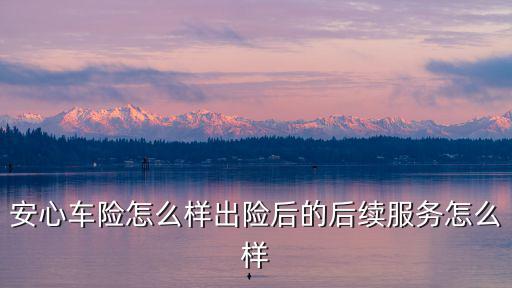 安心車險 怎么樣，安心車險怎樣可以買么