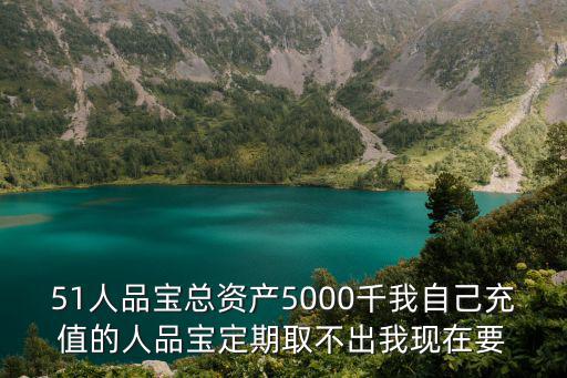 人品寶本金怎么不能取，51人品寶總資產(chǎn)5000千我自己充值的人品寶定期取不出我現(xiàn)在要