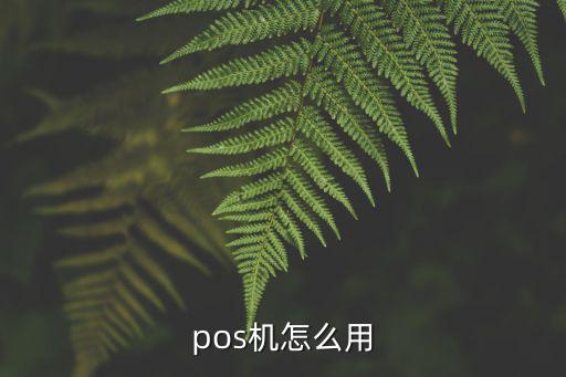 pos機怎么用