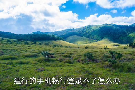 建行的手機(jī)銀行登錄不了怎么辦