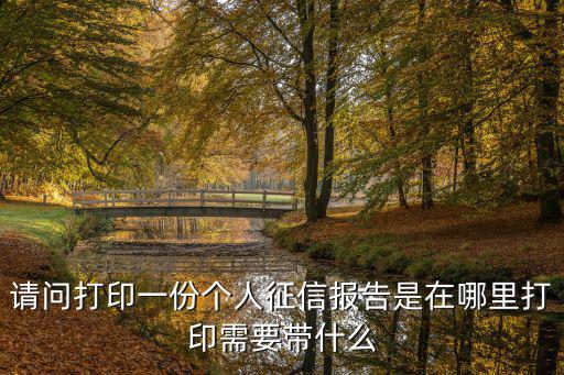 怎么打征信證明嗎，征信報(bào)告怎么打