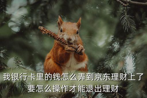 卡里投資的錢怎么贖回，我銀行卡里的錢怎么弄到京東理財(cái)上了要怎么操作才能退出理財(cái)