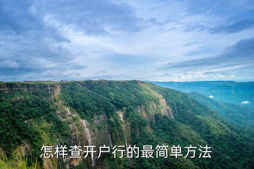 怎樣查開戶行的最簡單方法