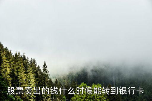 股票賣怎么轉(zhuǎn)到銀行卡嗎，剛賣了股票可以把錢轉(zhuǎn)到銀行卡嗎