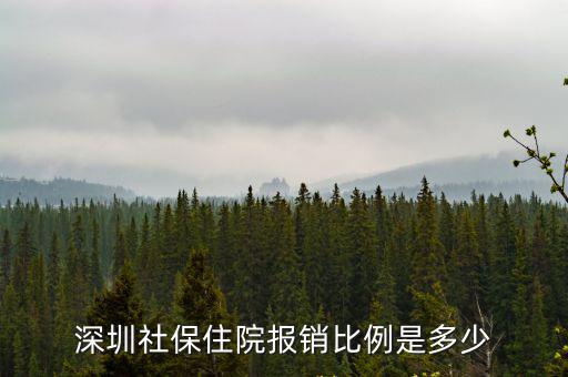深圳社保住院報(bào)銷比例是多少
