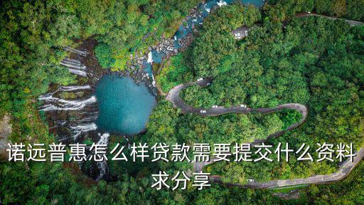 諾遠普惠怎么樣貸款需要提交什么資料求分享