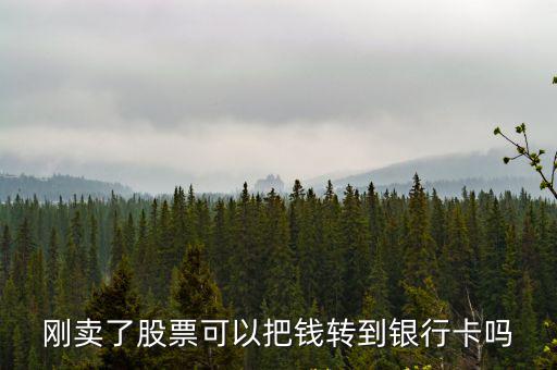 剛賣了股票可以把錢轉(zhuǎn)到銀行卡嗎
