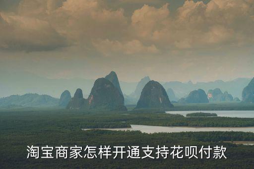 淘寶賣家怎么開通花唄分期付款，淘寶商家怎樣開通支持花唄付款