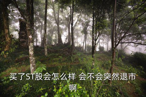 買了ST股會怎么樣 會不會突然退市啊