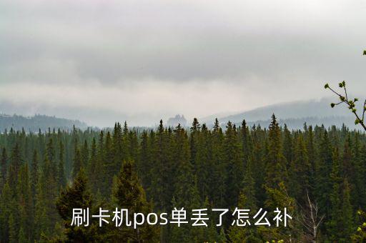刷卡機(jī)pos單丟了怎么補(bǔ)
