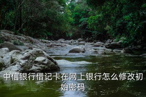 中信銀行借記卡在網(wǎng)上銀行怎么修改初始密碼