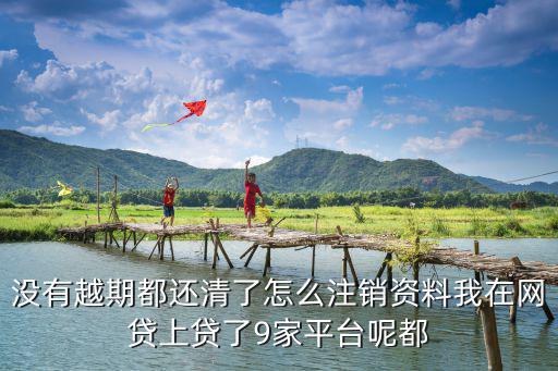網上貸款怎么注銷資料嗎，沒有越期都還清了怎么注銷資料我在網貸上貸了9家平臺呢都
