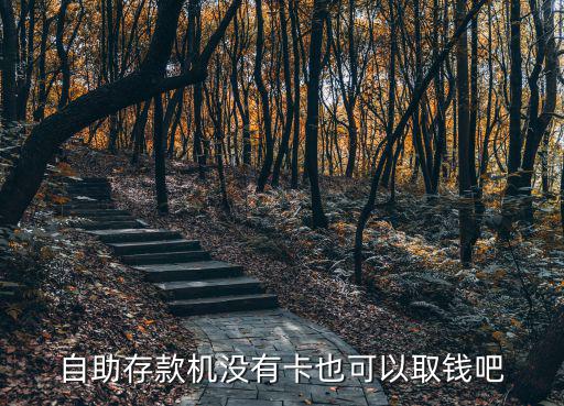 自助存款機沒有卡也可以取錢吧