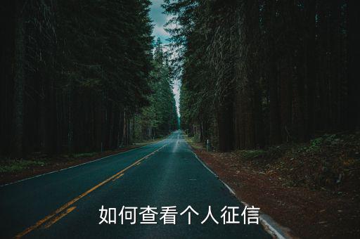 如何查看個人征信