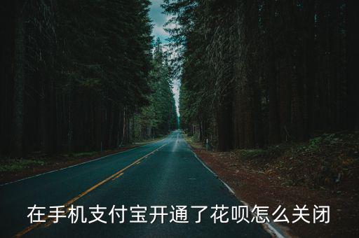 花唄開通怎么關(guān)閉，在手機(jī)支付寶開通了花唄怎么關(guān)閉