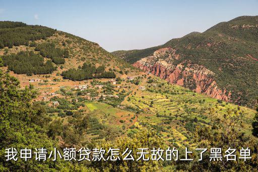我申請小額貸款怎么無故的上了黑名單