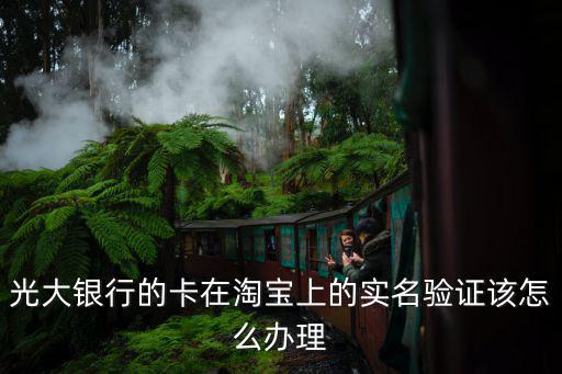 光大銀行的卡在淘寶上的實名驗證該怎么辦理