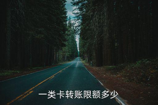 一類卡轉賬限額多少